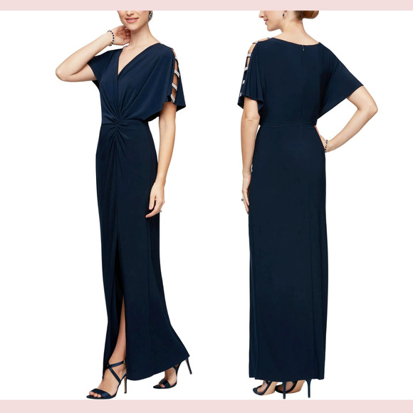 Alex Evenings Dresses & Skirts - Alex Evenings Midnight Blue Maxi Dress